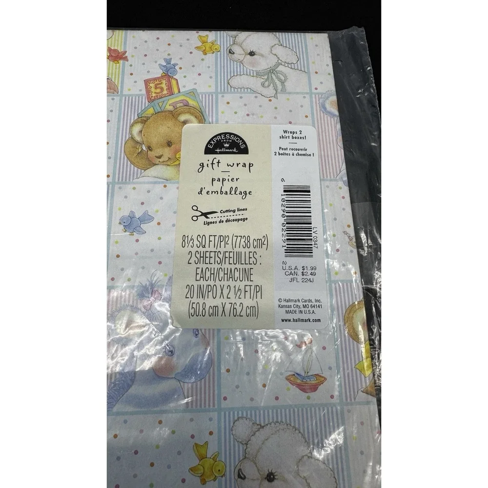 Vintage Baby/Baby Shower‎ Hallmark Wrapping Animal